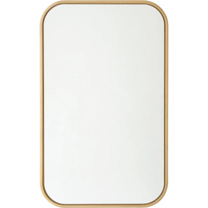 Narkissos Mirror by Global Views in white, red and oak. Made from unique in a transitional style.