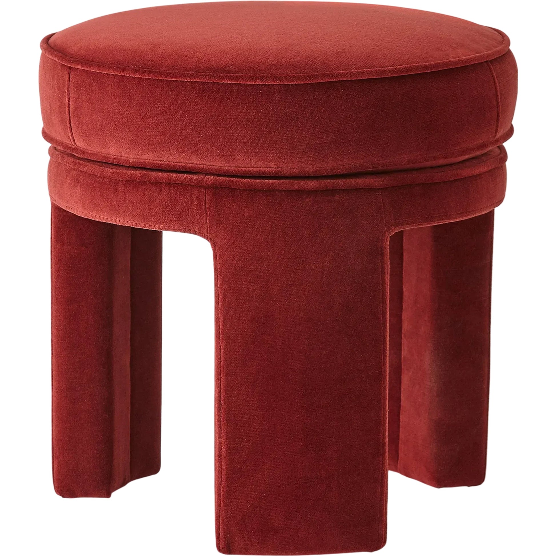 Papu Red Stool by Global Views in red. Made from unique in a eclectic & global style.