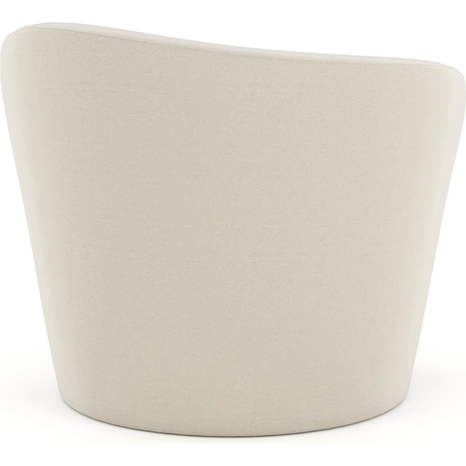 Quasi Swivel Chair by Caracole in ivory. Made from unique in a transitional style.