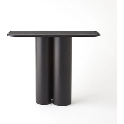 Kyrtos Console by Global Views in black, red and marble. Made from unique in a modern style.