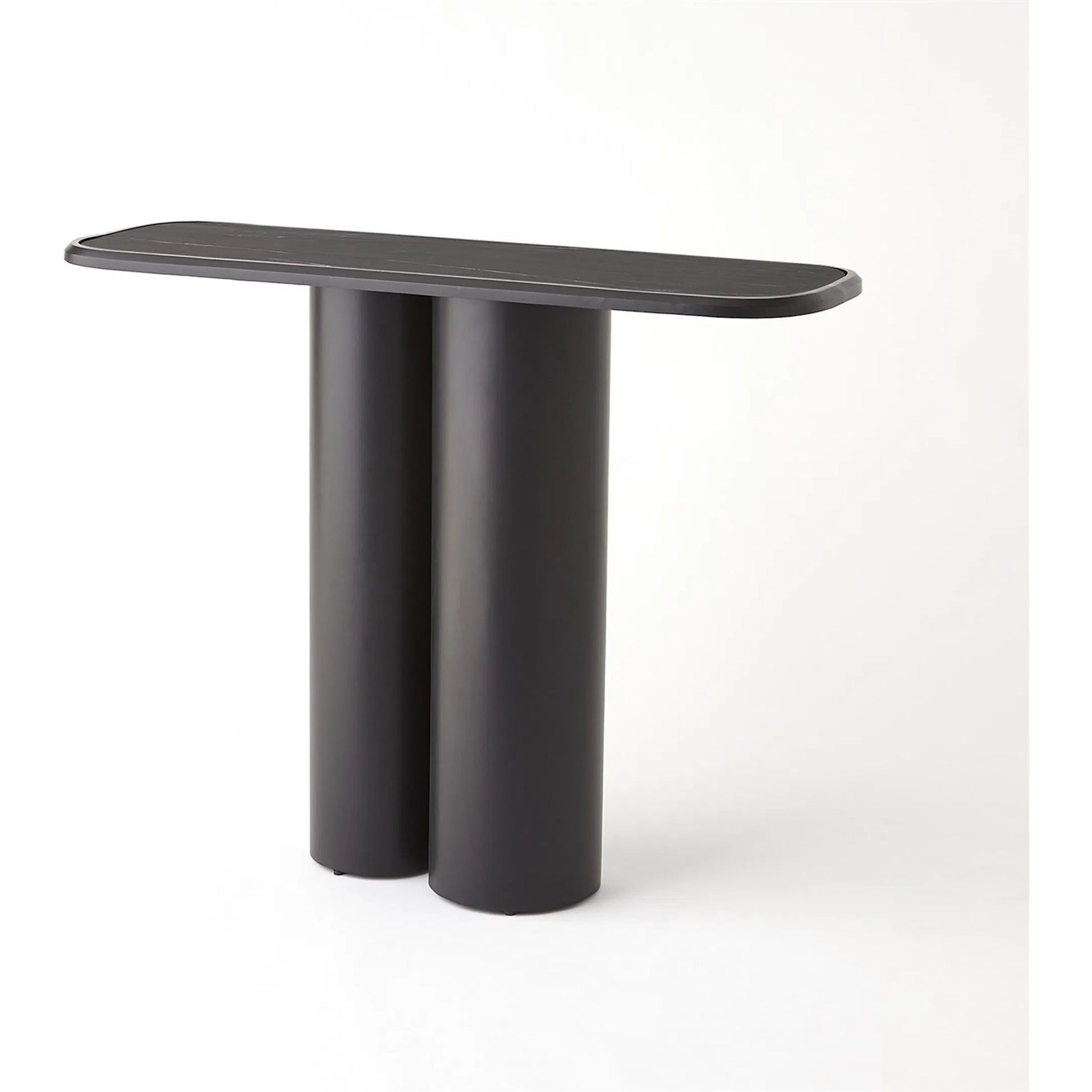 Kyrtos Console by Global Views in black, red and marble. Made from unique in a modern style.
