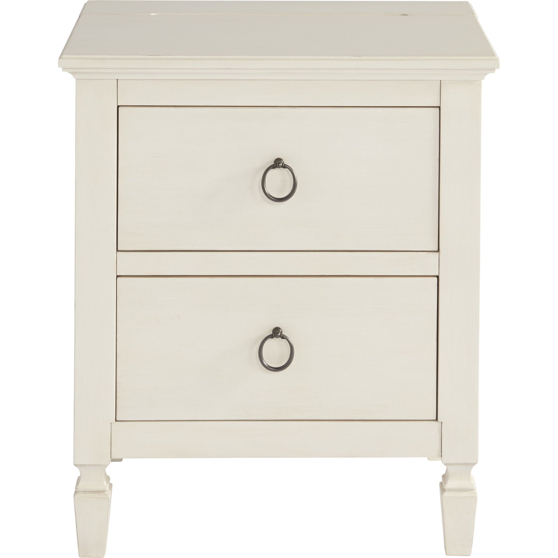 Summer Hill Nightstand by Universal Furniture in antique bronze and cotton. Made from unique in a traditional style.