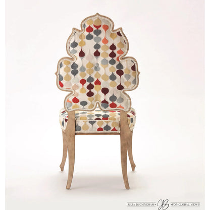 Wiggle Dining Chair by Global Views. Made from rubberwood in a cottage & farmhouse style.