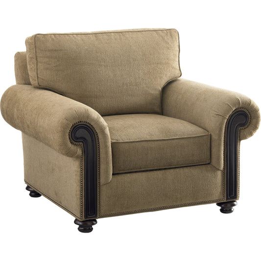 001 SR-836375 | Additional Silo | Riversdale Chair by Tommy Bahama Home in taupe. Made from unique in a traditional style.
