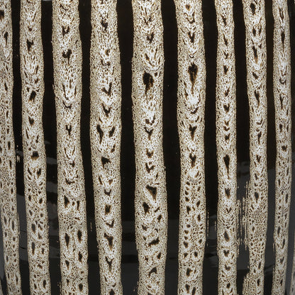 Barnaby Vase by Jamie Young in beige, black. Made from ceramic in a eclectic & global style.