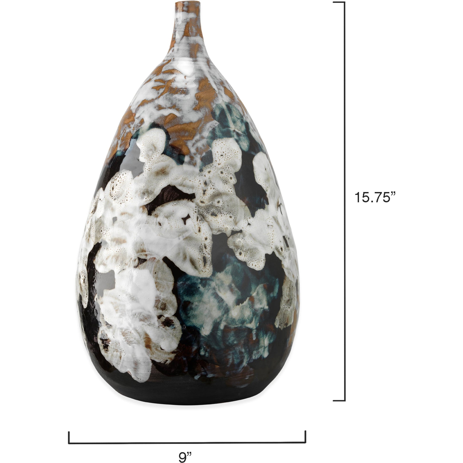 Collage Vase by Jamie Young in multi. Made from ceramic in a eclectic & global style.
