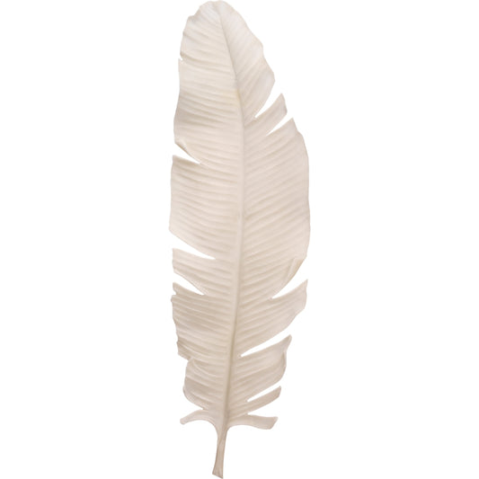 Feather Object by Jamie Young in off white. Made from polyresin in a transitional style.