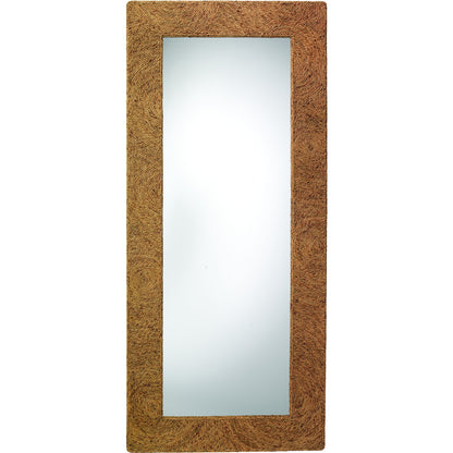 Harbor Floor Mirror by Jamie Young in natural seagrass. Made from seagrass in a coastal style.