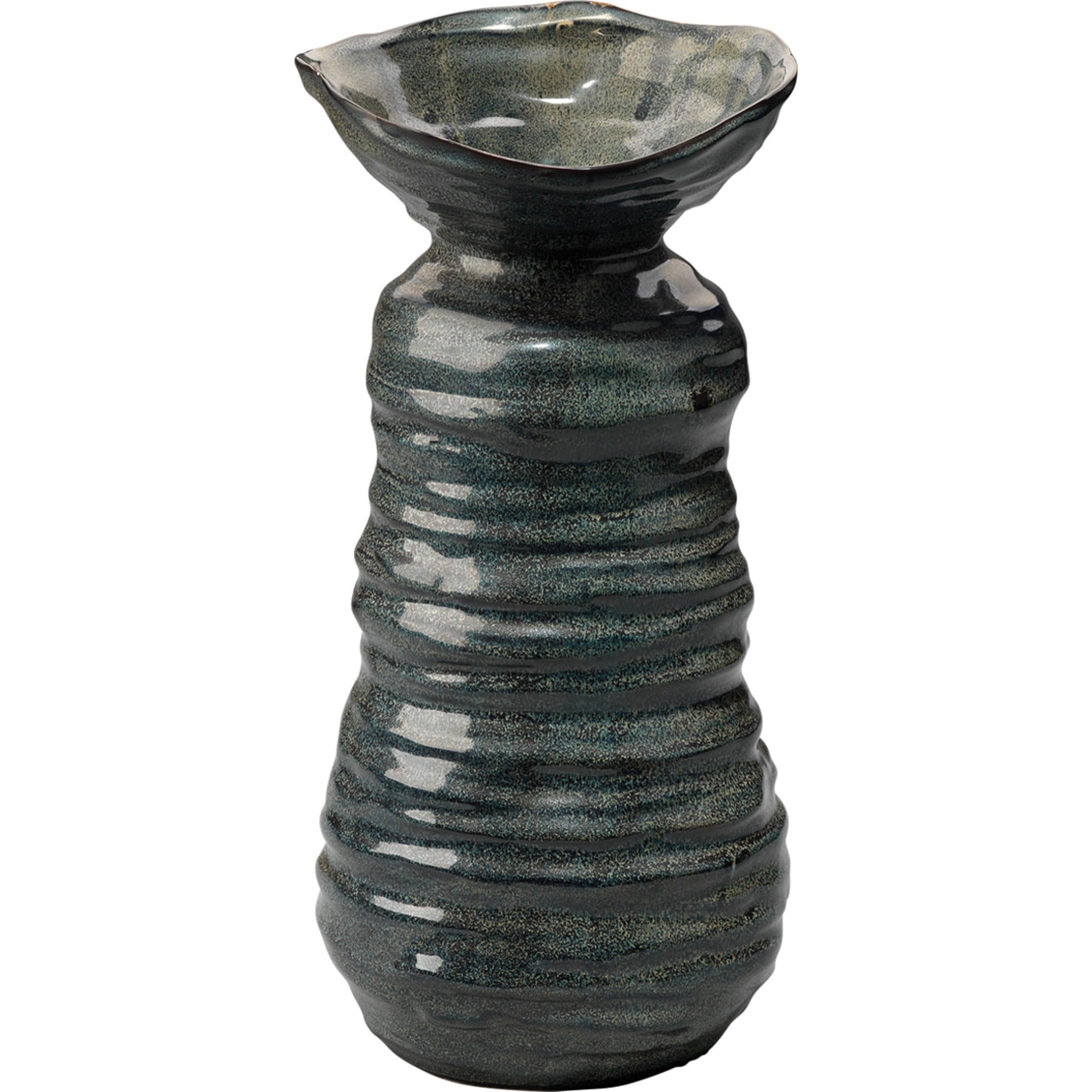 Marine Vase by Jamie Young in cream. Made from ceramic in a eclectic & global style.