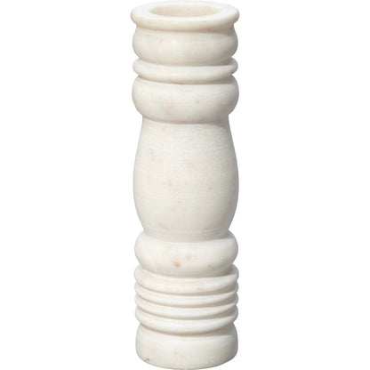 Monument Candlesticks by Jamie Young in white. Made from marble in a modern style.