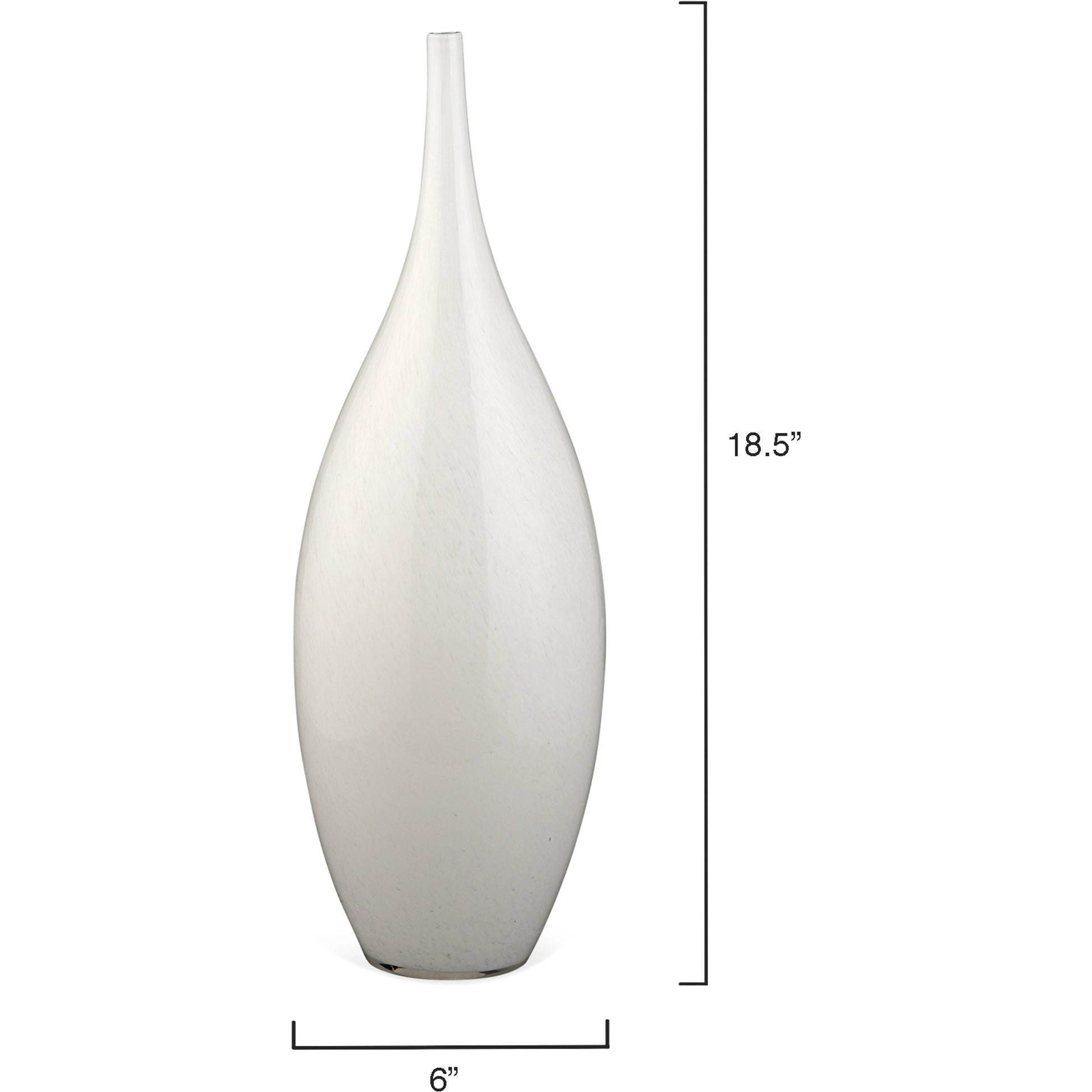 Nymph Decorative Vases by Jamie Young in white. Made from glass in a coastal style.