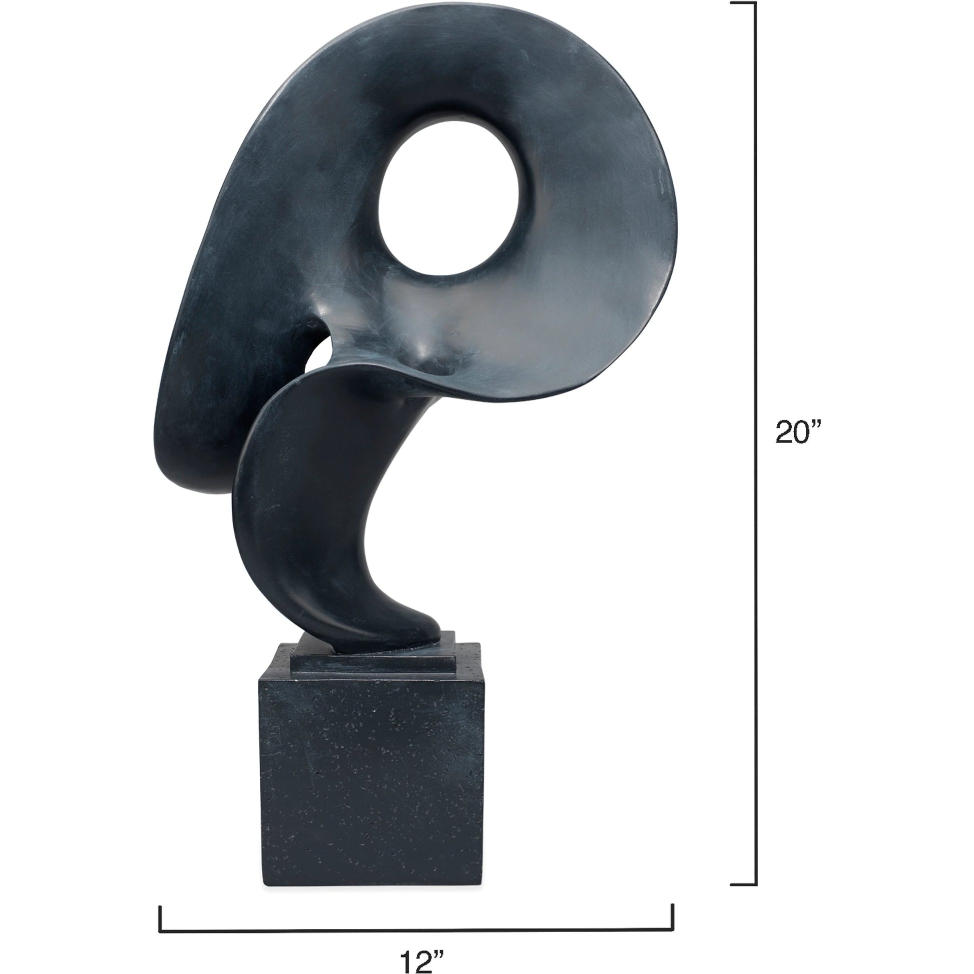 Obscure Object on Stand by Jamie Young in off white. Made from polyresin in a eclectic & global style.