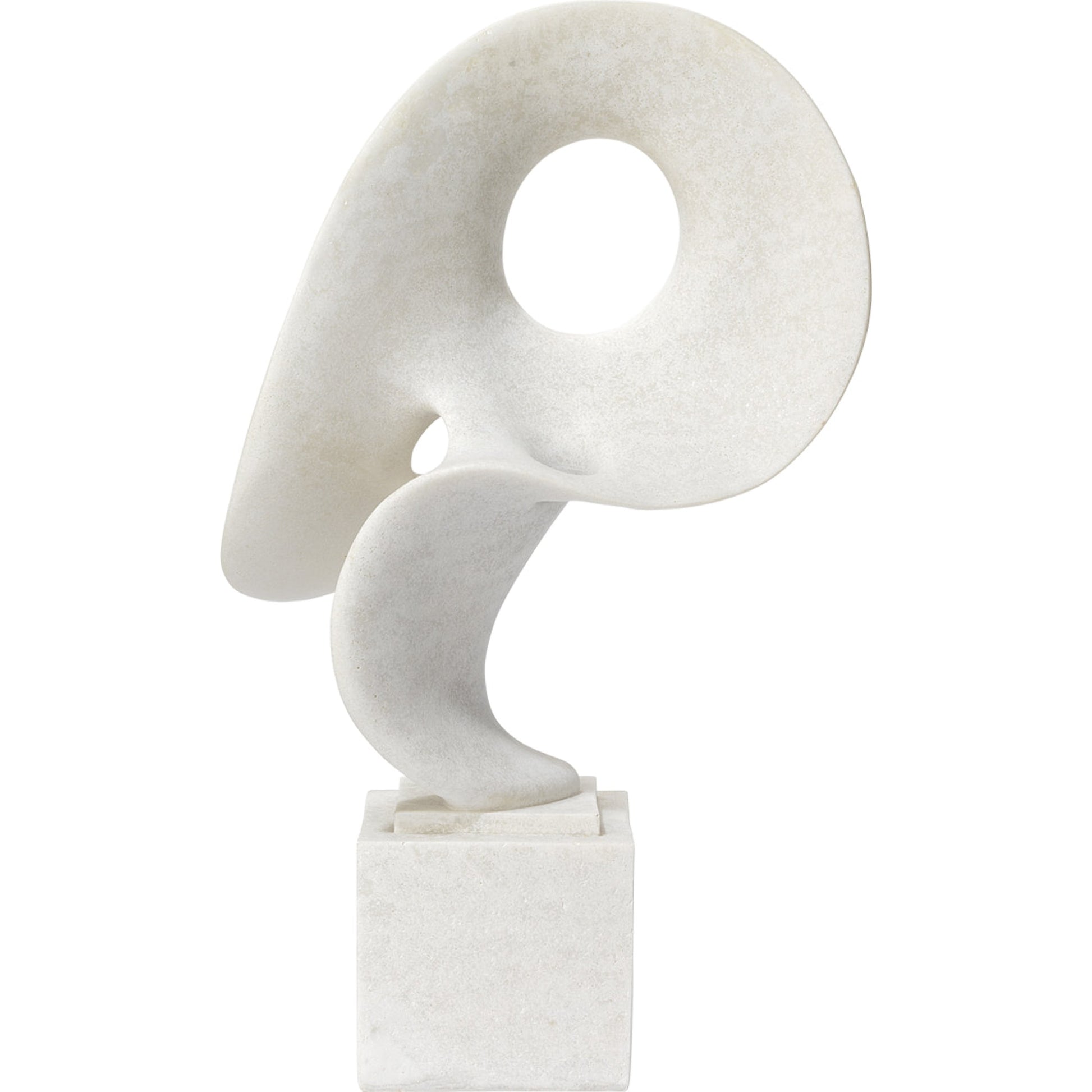 Obscure Object on Stand by Jamie Young in off white. Made from polyresin in a eclectic & global style.