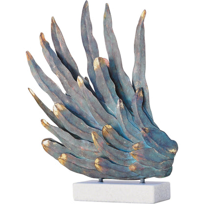 Phoenix Wing by Global Views. Made from iron, white marble in a coastal style.