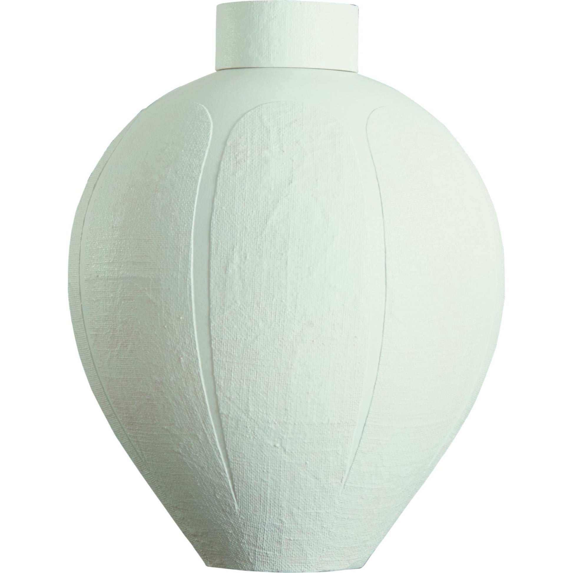 Linen Jar by Global Views. Made from porcelain in a modern style.