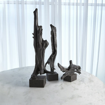 Iron Driftwood Sculpture by Global Views. Made from cast iron, marble in a eclectic & global style.