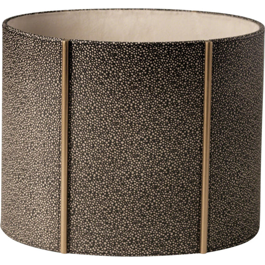 Churchill Oval Wastebasket by Global Views. Made from shagreen embossed leather in a transitional style.