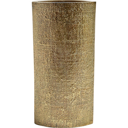 Hemp Etched Vase by Global Views in brass. Made from aluminum in a eclectic & global style.