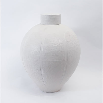 Linen Jar by Global Views. Made from porcelain in a modern style.