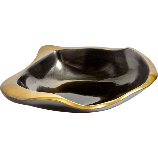 Formation Bowl by Global Views in black, gold. Made from ceramic in a eclectic & global style.