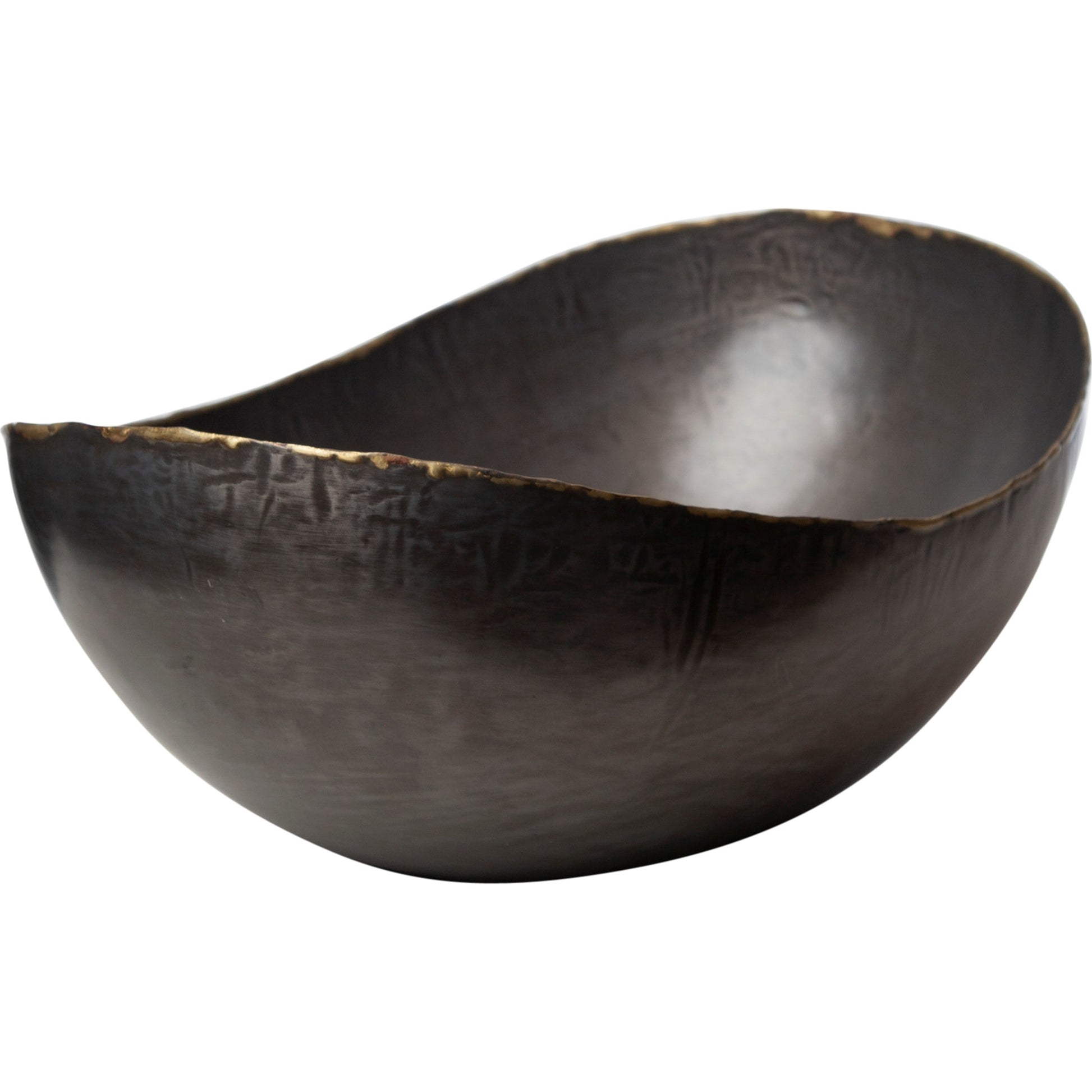 Laforge Oval Bowl by Global Views in natural iron. Made from iron in a eclectic & global style.