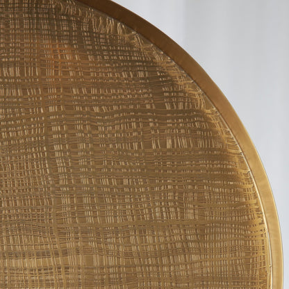 Plaid Etched Tray by Global Views in antique brass. Made from brass in a eclectic & global style.