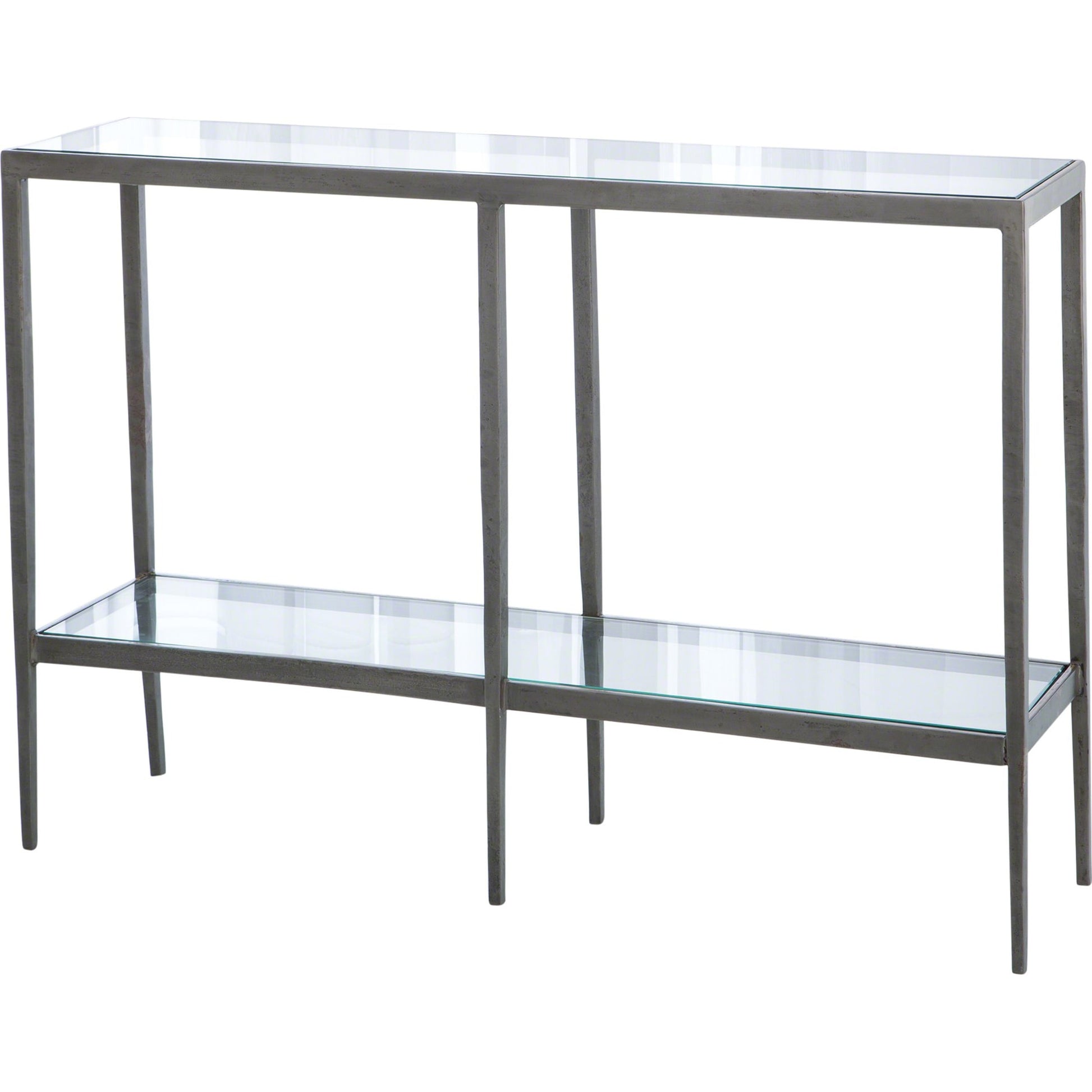Laforge Console by Global Views. Made from iron, tempered glass in a transitional style.