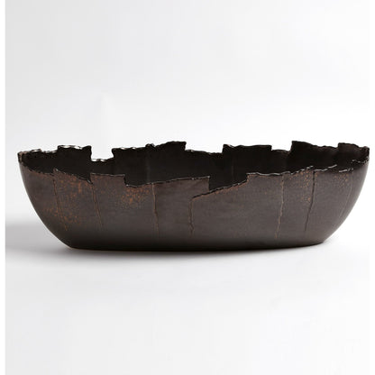 San Andreas Bowl by Global Views in reactive bronze. Made from ceramic in a eclectic & global style.