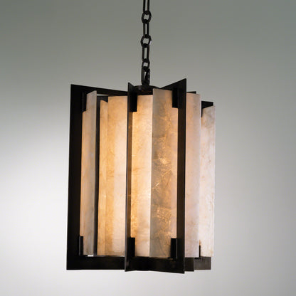 Quartz Pendant by Global Views in bronze. Made from brass, iron, mild steel, stone, quartz in a eclectic & global style.
