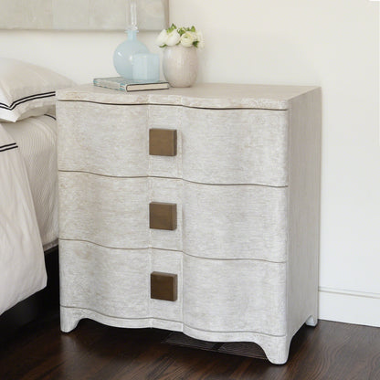 Toile Linen Bedside Chest by Global Views. Made from unique in a modern style.