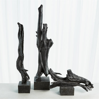 Iron Driftwood Sculpture by Global Views. Made from cast iron, marble in a eclectic & global style.