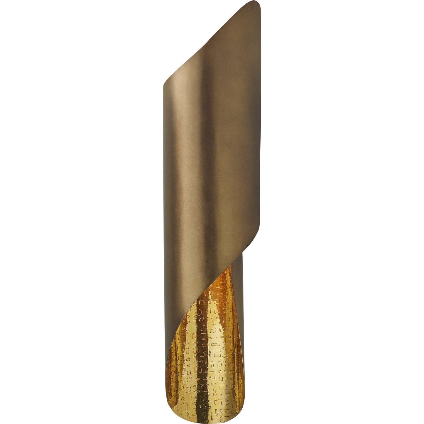 001 SR-701063 | Primary Silo | Curl Wall Sconce by Global Views. Made from brass, mild steel, stainless steel in a modern style.