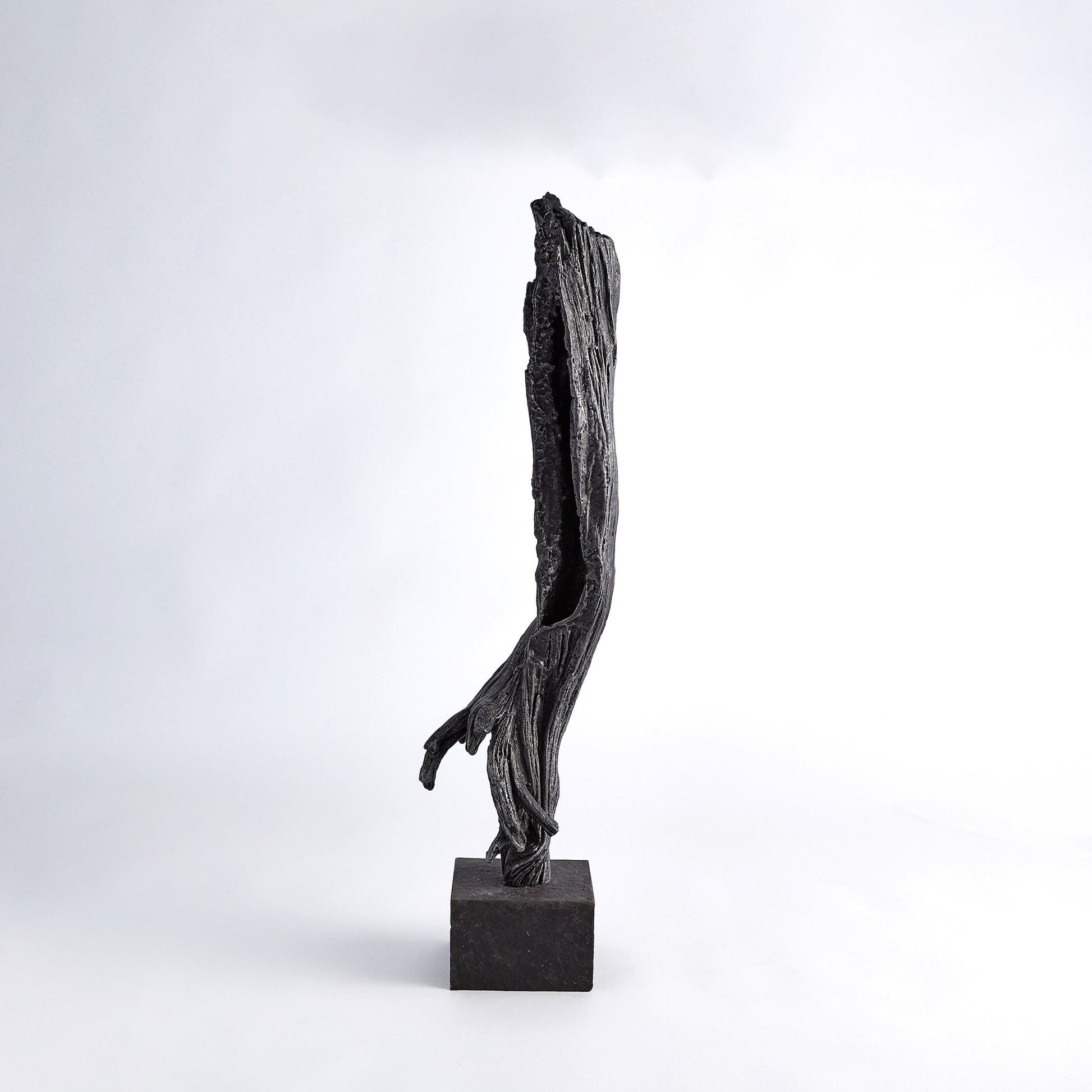 Iron Driftwood Sculpture by Global Views. Made from cast iron, marble in a eclectic & global style.