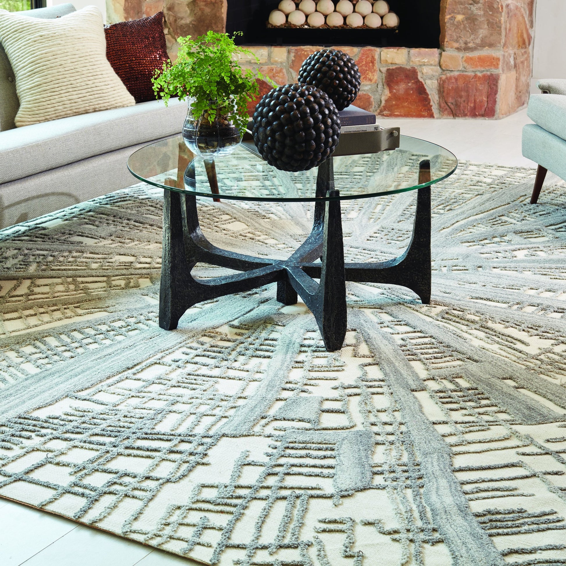 Vortex Rug by Global Views. Made from unique in a eclectic & global style.