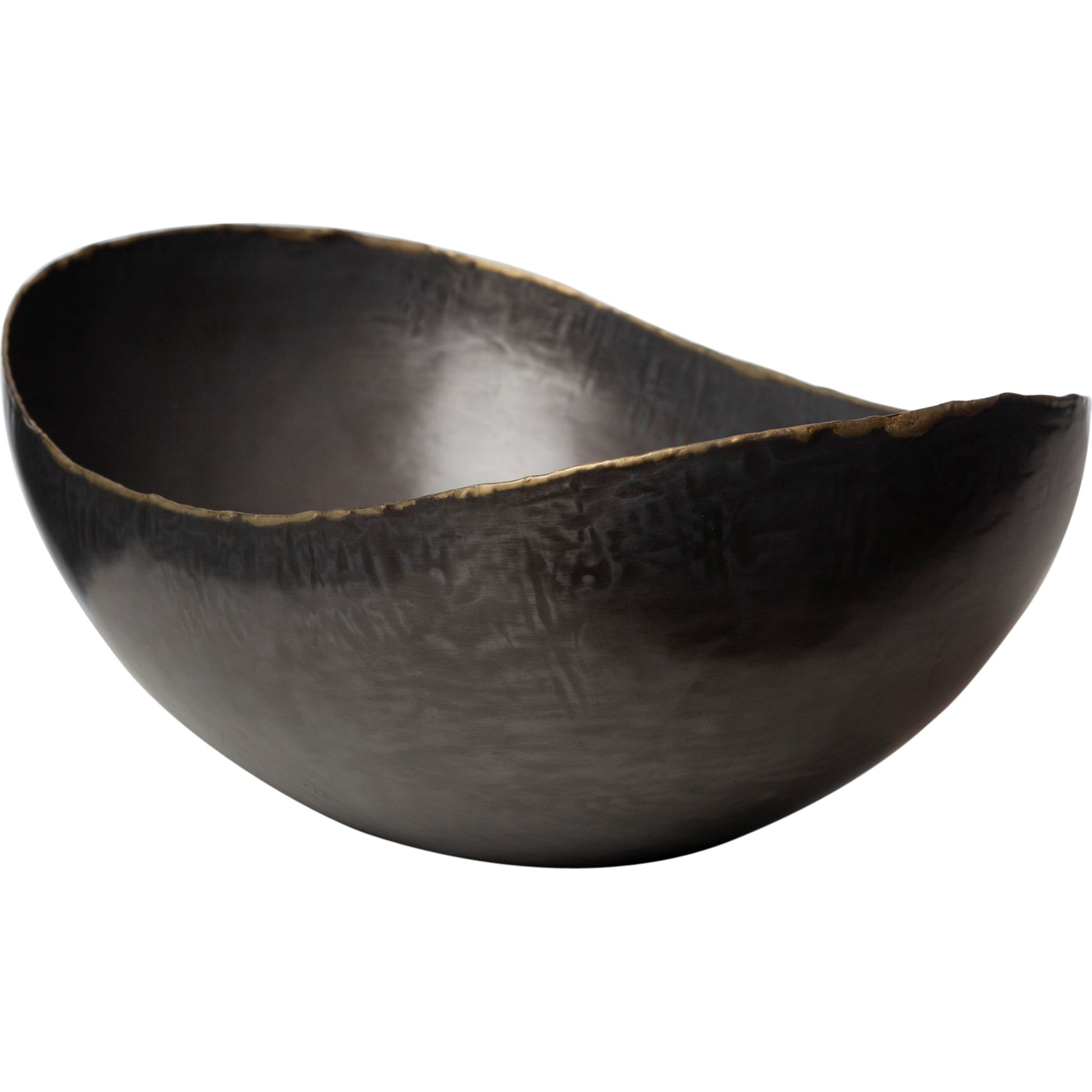 Laforge Oval Bowl by Global Views in natural iron. Made from iron in a eclectic & global style.