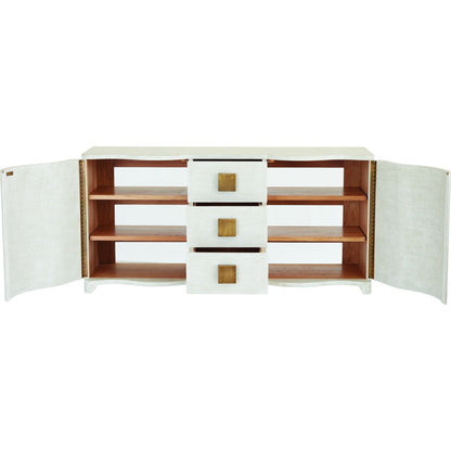 Toile Linen Credenza by Global Views. Made from unique in a modern style.