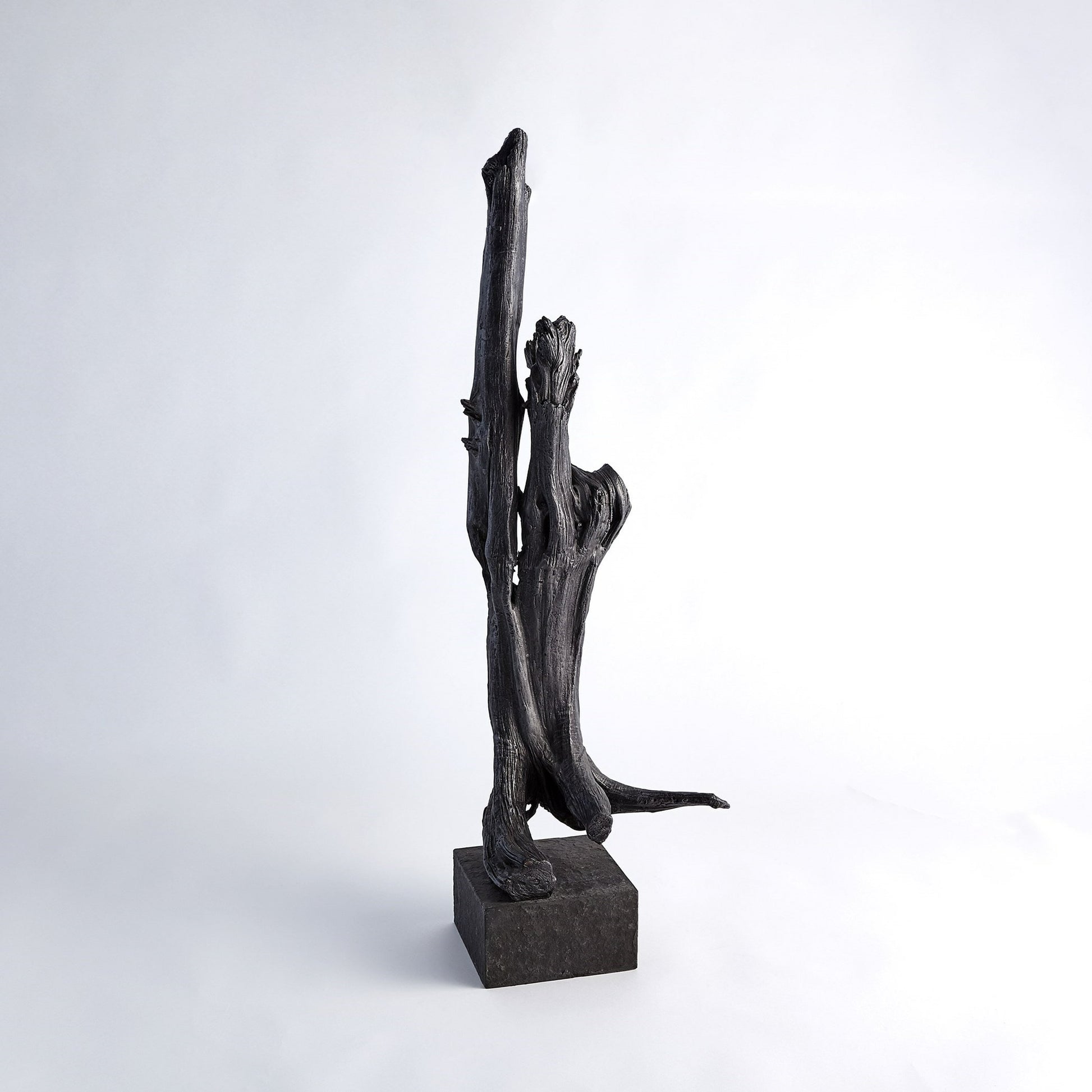 Iron Driftwood Sculpture by Global Views. Made from cast iron, marble in a eclectic & global style.