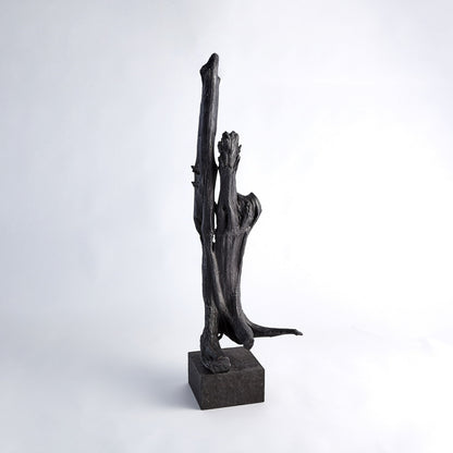 Iron Driftwood Sculpture by Global Views. Made from cast iron, marble in a eclectic & global style.