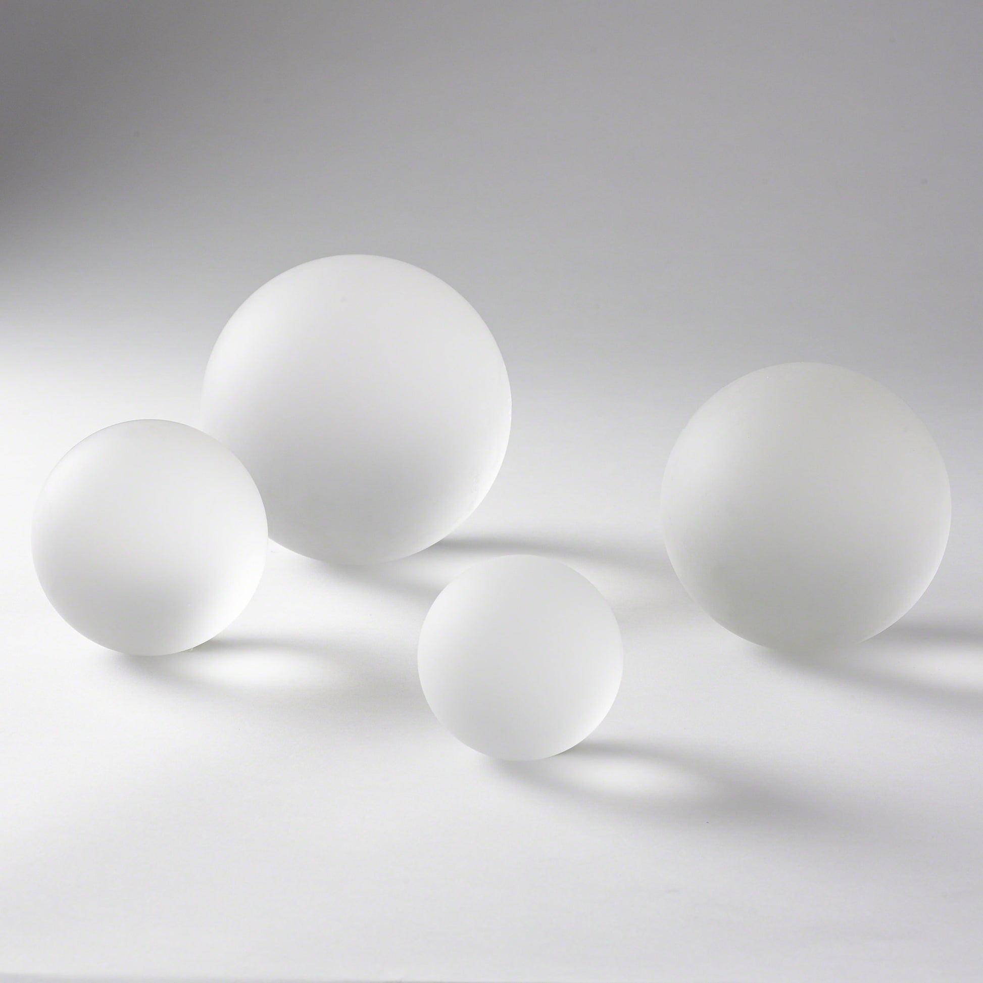 Frosted Crystal Sphere by Global Views. Made from crystal in a modern style.