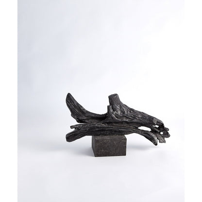 Iron Driftwood Sculpture by Global Views. Made from cast iron, marble in a eclectic & global style.