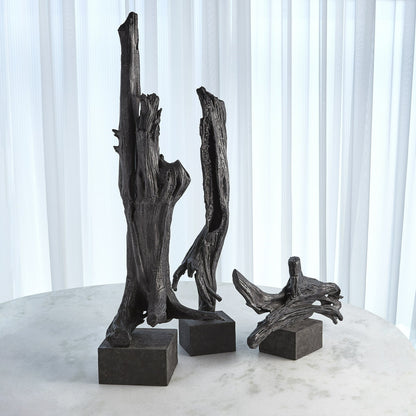 Iron Driftwood Sculpture by Global Views. Made from cast iron, marble in a eclectic & global style.
