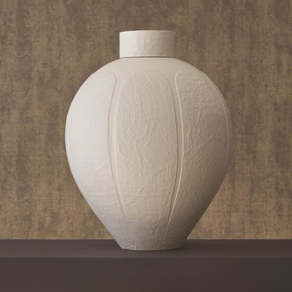 Linen Jar by Global Views. Made from porcelain in a modern style.