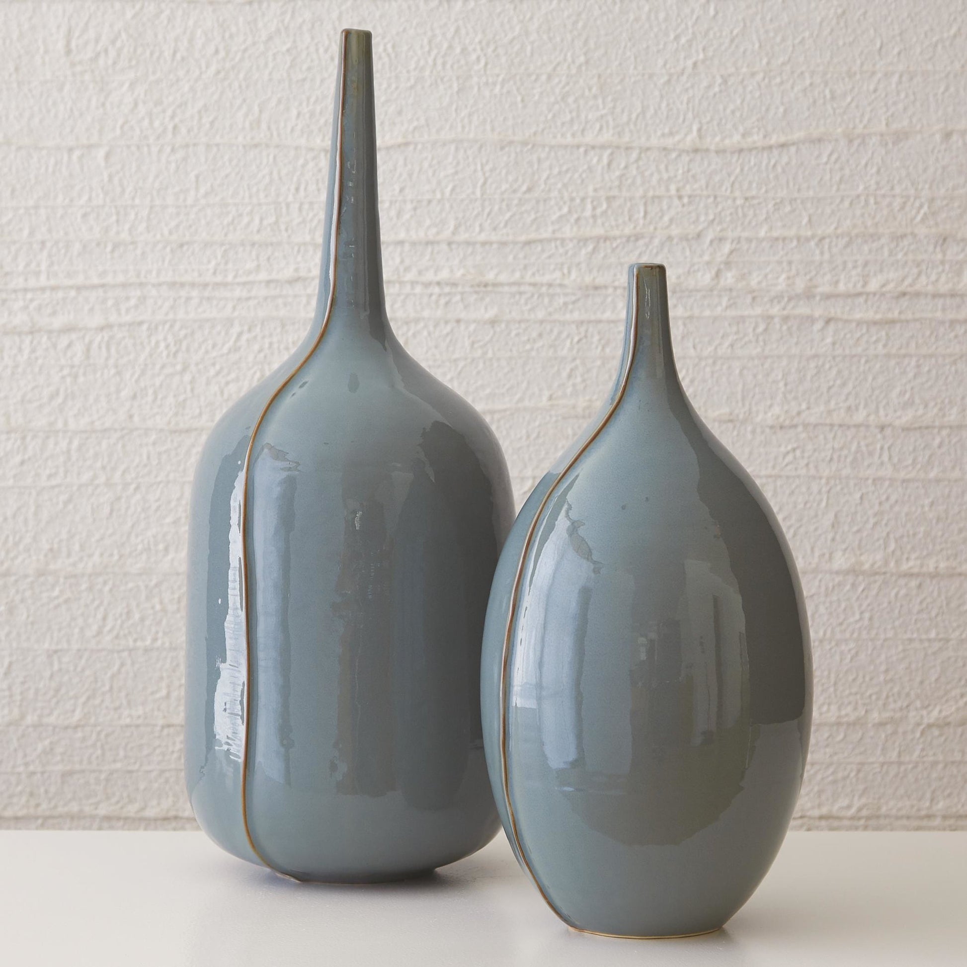 Milo Vase - Tall by Global Views. Made from ceramic in a eclectic & global style.