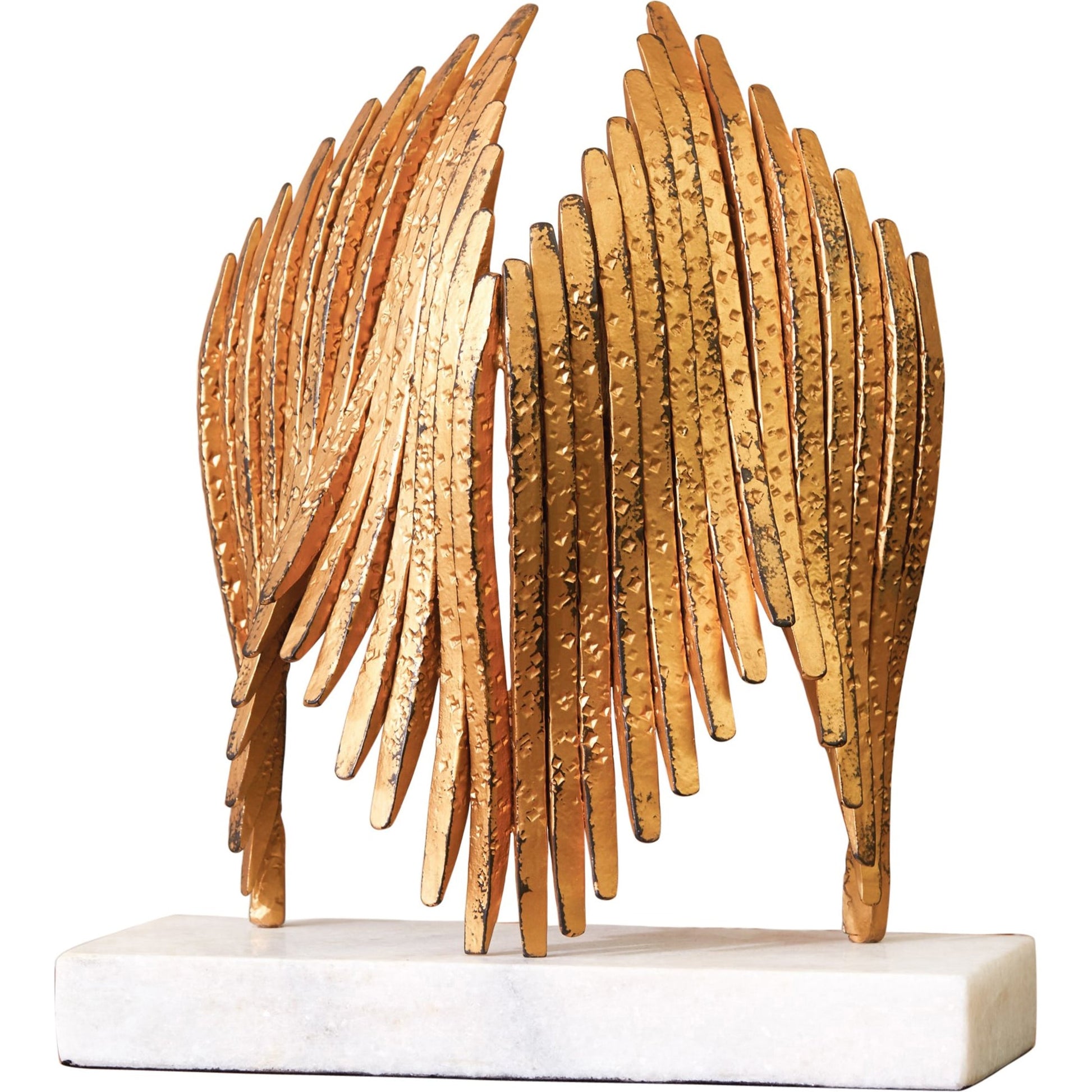 Icarus Sculpture by Global Views. Made from iron, white marble in a eclectic & global style.