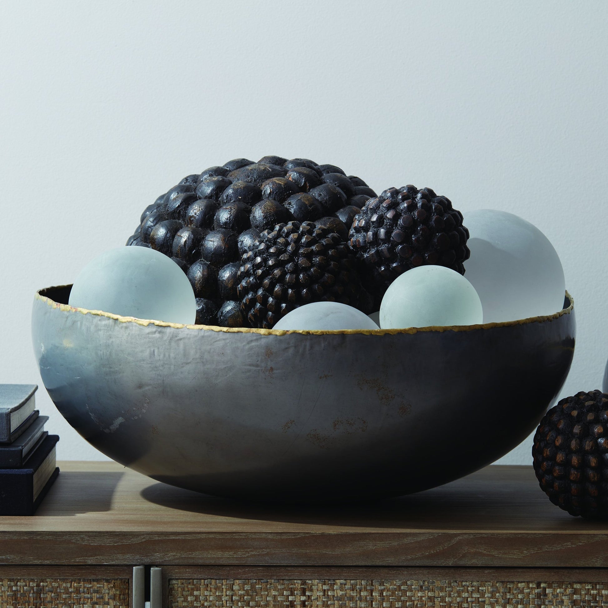 Laforge Bowl by Global Views. Made from iron in a eclectic & global style.
