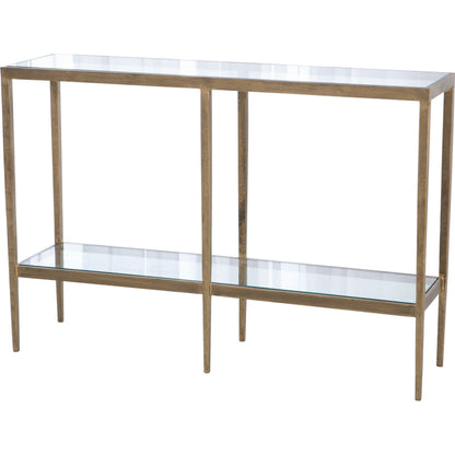 Laforge Console by Global Views. Made from iron, tempered glass in a transitional style.