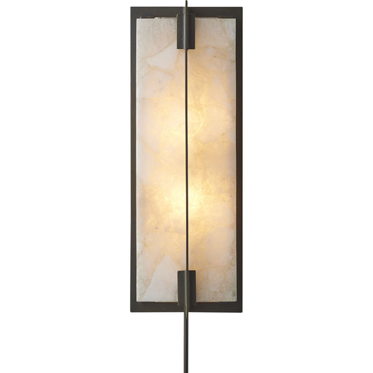 Quartz Sconce by Global Views. Made from brass, mild steel, quartz in a modern style.