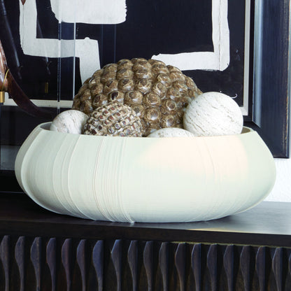 Linen Centerpiece by Global Views. Made from porcelain in a coastal style.