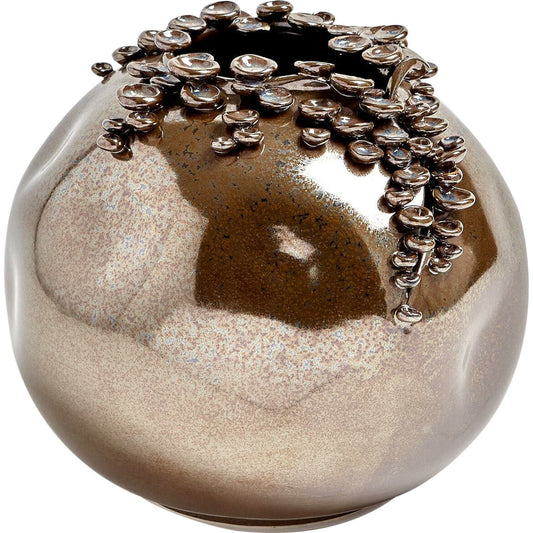 Cascading Reef Vase by Global Views. Made from ceramic in a transitional style.