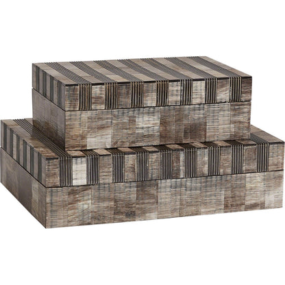 Sienna Box by Global Views. Made from buffalo horn in a eclectic & global style.